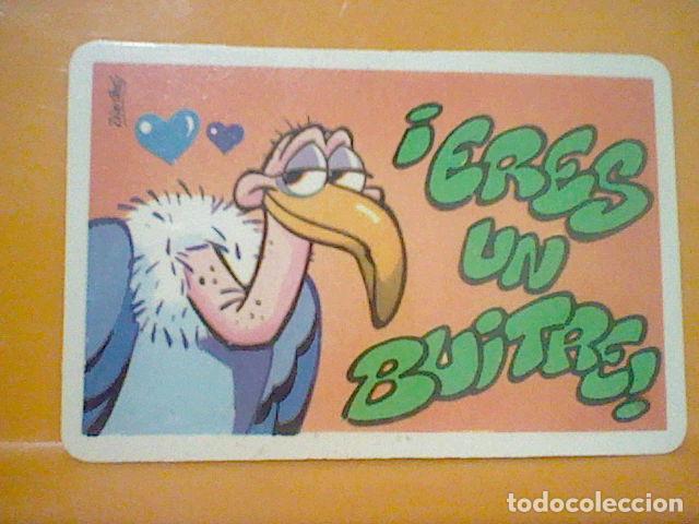 Coleccionismo Cromos antiguos: BOLLYCAO PEGUI BUITRE TARJETA PEGATINA SIN PEGAR NUNCA VINTAGE PROMOCIONAL PASTELITOS 6 X 4 CMS