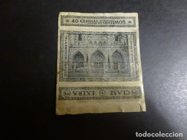 Colecionismo Cromos antigos: LEON CATEDRAL CROMO ENVUELTA CAJA DE CERILLAS SIGLO XIX