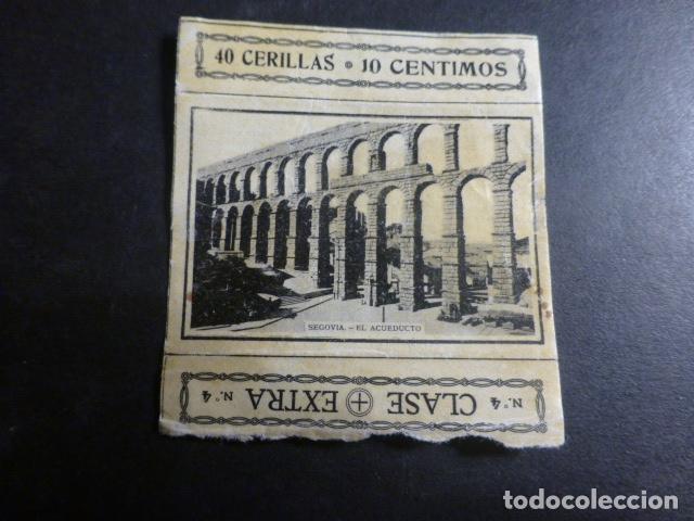 Sammeln alte Sammelbilder: SEGOVIA CROMO ENVUELTA CAJA DE CERILLAS SIGLO XIX