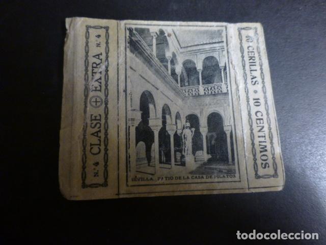 Colecionismo Cromos antigos: SEVILLA CROMO ENVUELTA CAJA DE CERILLAS SIGLO XIX