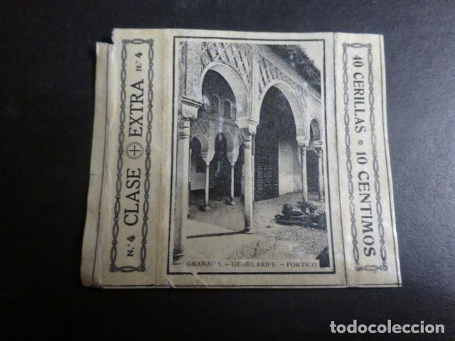 Sammeln alte Sammelbilder: GRANADA CROMO ENVUELTA CAJA DE CERILLAS SIGLO XIX