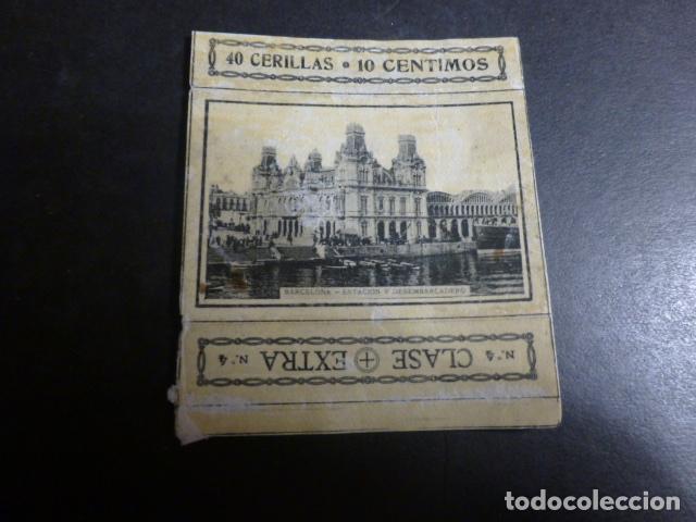 Colecionismo Cromos antigos: BARCELONA CROMO ENVUELTA CAJA DE CERILLAS SIGLO XIX