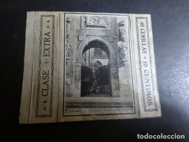 Colecionismo Cromos antigos: SEVILLA CROMO ENVUELTA CAJA DE CERILLAS SIGLO XIX