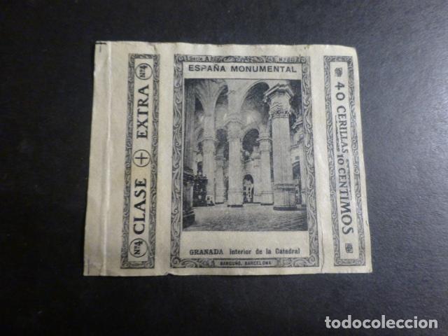 Colecionismo Cromos antigos: GRANADA CROMO ENVUELTA CAJA DE CERILLAS SIGLO XIX
