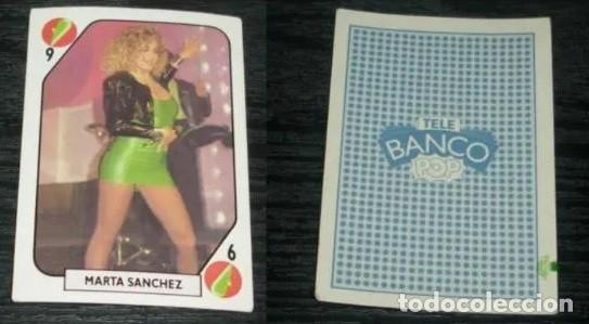 Coleccionismo cromos antiguos: -TELE BANCO POP : MARTA SANCHEZ - Foto 2
