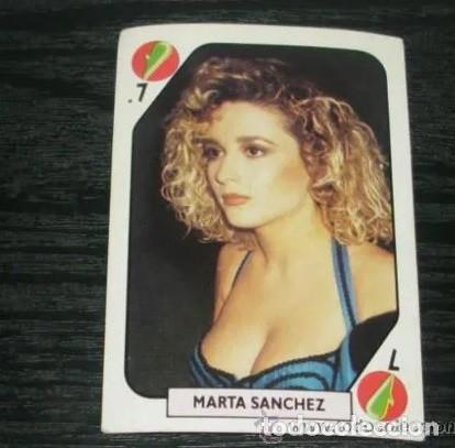 Coleccionismo cromos antiguos: -TELE BANCO POP : MARTA SANCHEZ - Foto 1