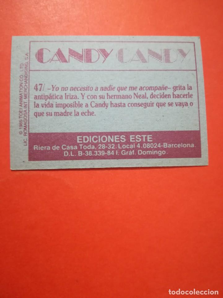 Coleccionismo cromos antiguos: Cromo n. 47 candy candy 1985 panini - Foto 2