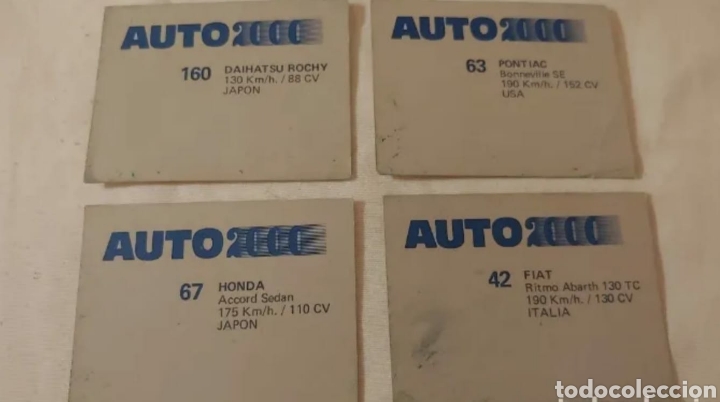 Coleccionismo cromos antiguos: 4 cromos auto 2000 - Foto 2