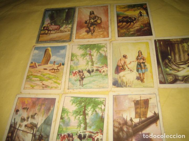 Coleccionismo cromos antiguos: HISTORIA DEL PROGRESO HUMANO - LOTE DE 10 CROMOS - Foto 1