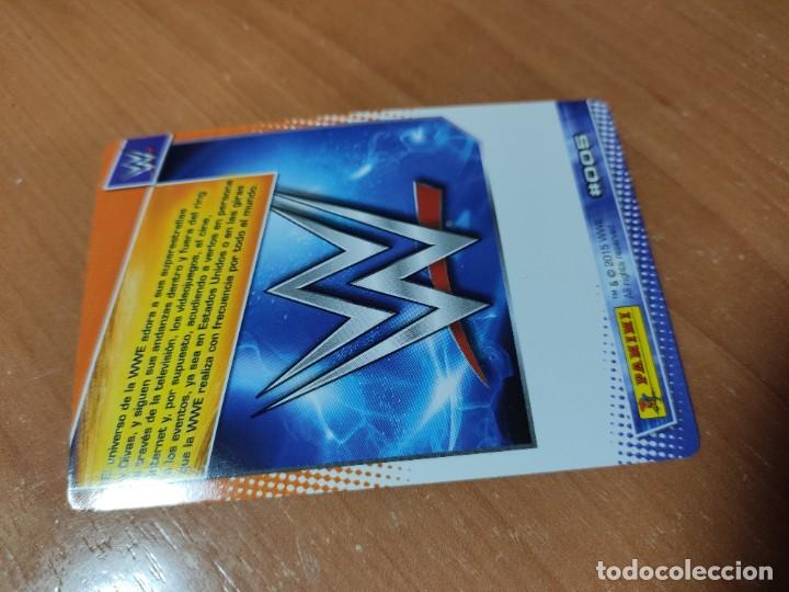 Coleccionismo cromos antiguos: WWE ACTION CARD N&ordm; 5 PRESSING CATCH - Foto 2