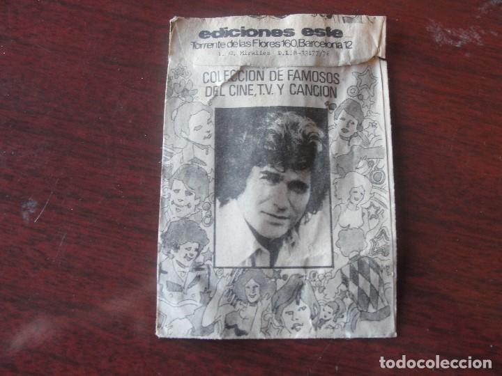 Coleccionismo cromos antiguos: SOBRE VACIO COLECCION FANS / ESTE 1976 - Foto 2