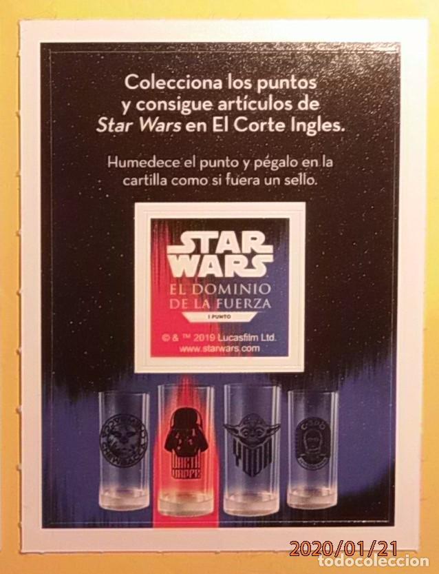 Coleccionismo Cromos antiguos: EL CORTE INGLES - STAR WARS - EL DOMINIO DE LA FUERZA - UN PUNTO.