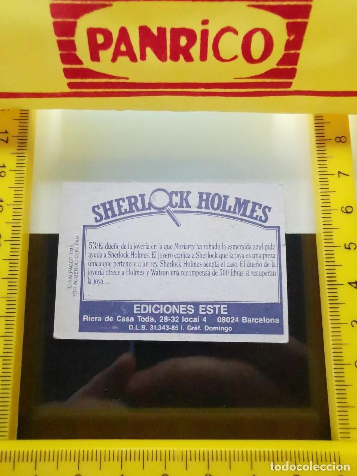 Coleccionismo cromos antiguos: CROMO SHERLOCK HOLMES EDICIONES ESTE N&ordm; 53 - Foto 2