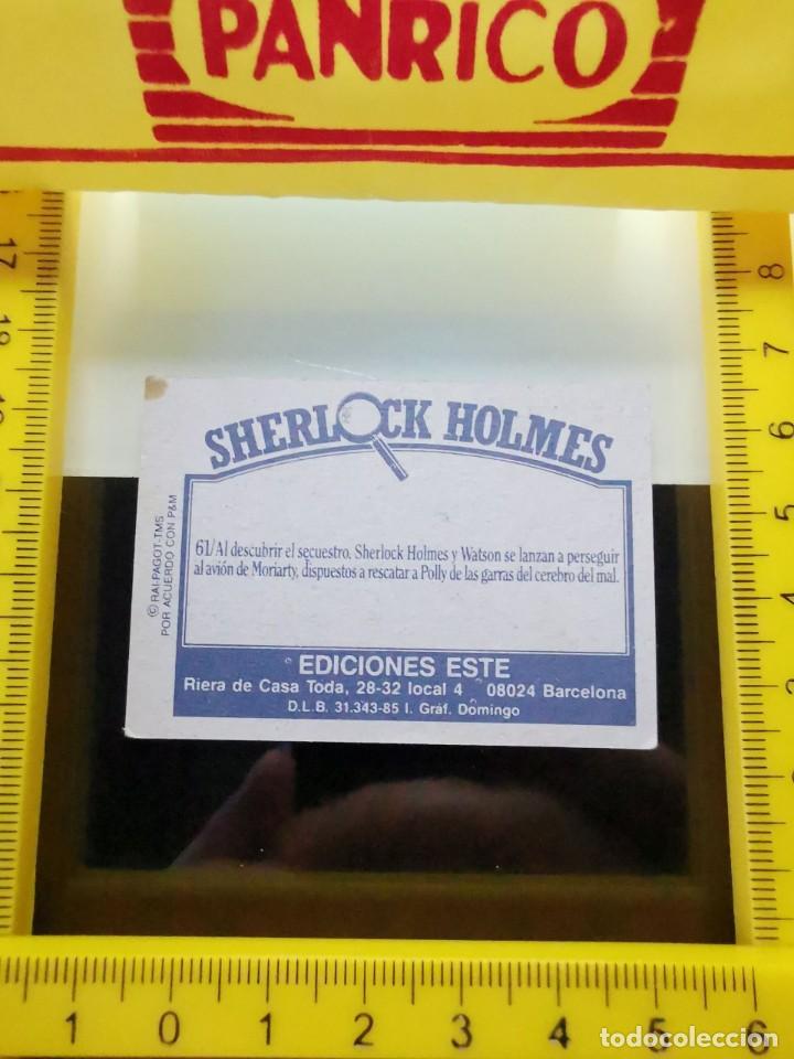 Coleccionismo cromos antiguos: CROMO SHERLOCK HOLMES EDICIONES ESTE N&ordm; 61 - Foto 2
