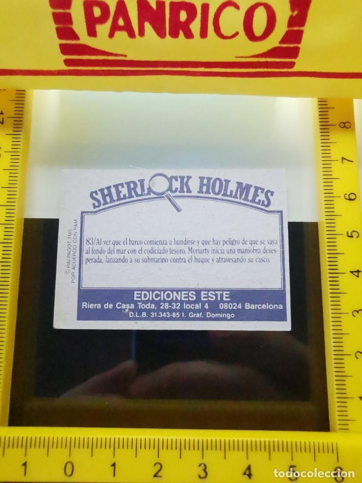 Coleccionismo cromos antiguos: CROMO SHERLOCK HOLMES EDICIONES ESTE N&ordm; 83 - Foto 2