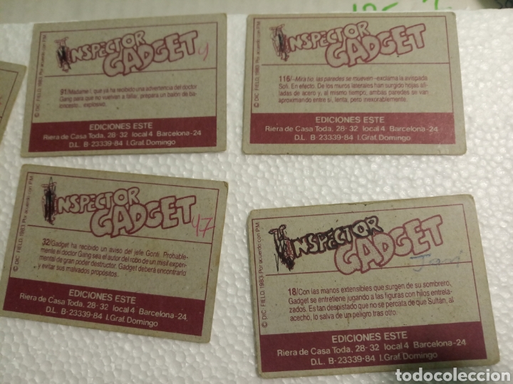 Coleccionismo cromos antiguos: Cromos inspector gadget - Foto 7