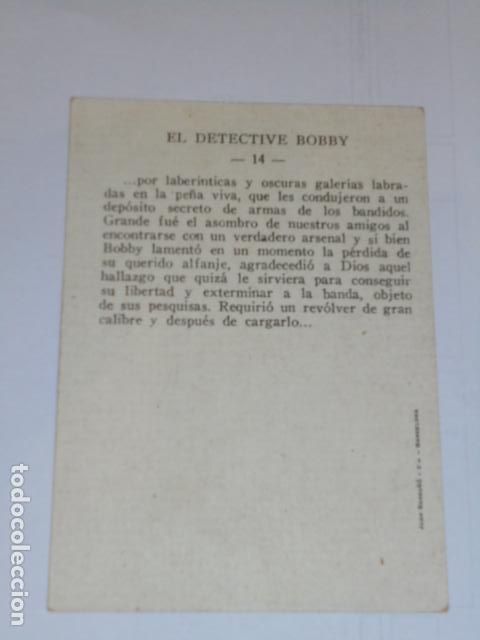 Coleccionismo cromos antiguos: CROMO EL DETECTIVE BOBBY N&ordm; 14 - Foto 2