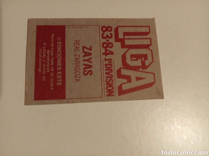 Coleccionismo cromos antiguos: Zayas Zaragoza - Foto 2