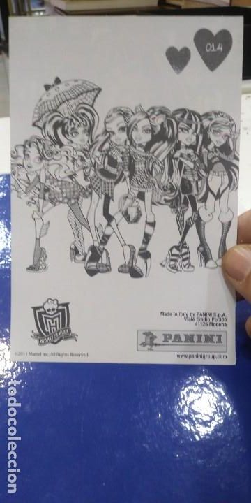 Coleccionismo cromos antiguos: Monster High N 14 Panini - Foto 2