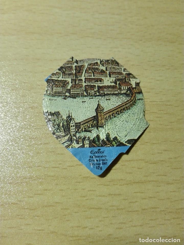Coleccionismo cromos antiguos: CUBIERTA CREME A CAFE 1990'S - EMMI / KAPELLBRUCKE GINEBRA SUIZA - PUENTE