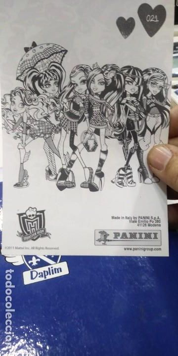 Coleccionismo cromos antiguos: Monster High N 21 Panini - Foto 2