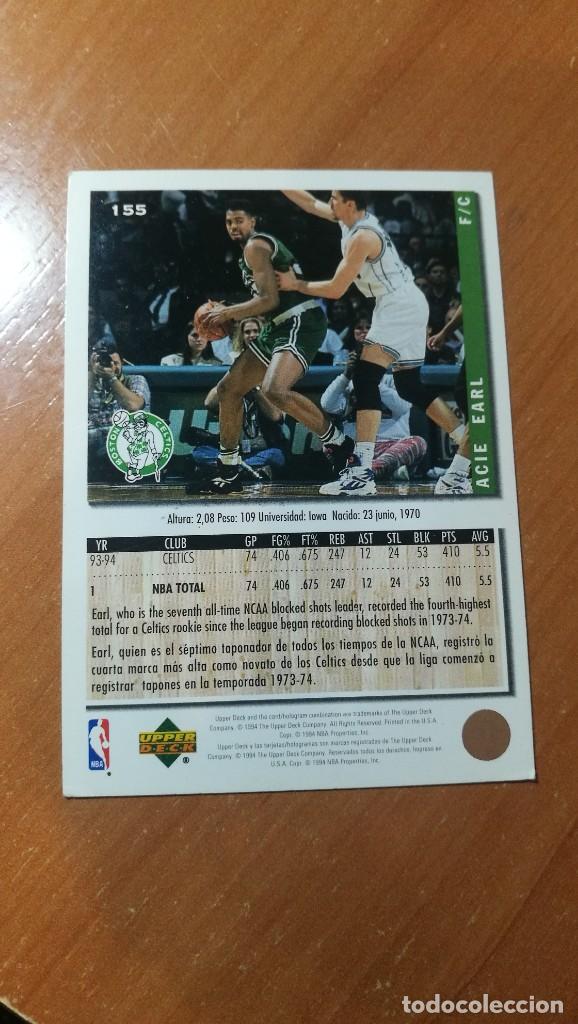 Coleccionismo cromos antiguos: CARD NBA 1994 1995 UPPER DECK N&ordm;155 - Foto 2