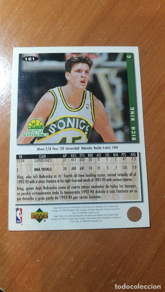 Coleccionismo cromos antiguos: CARD NBA 1994 1995 UPPER DECK N&ordm;161 - Foto 2