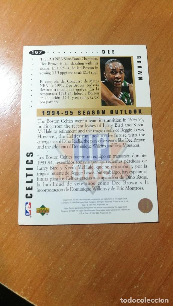 Coleccionismo cromos antiguos: CARD NBA 1994 1995 UPPER DECK N&ordm;167 - Foto 2