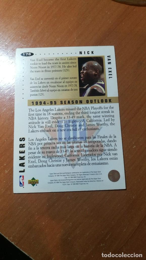 Coleccionismo cromos antiguos: CARD NBA 1994 1995 UPPER DECK N&ordm;178 - Foto 2