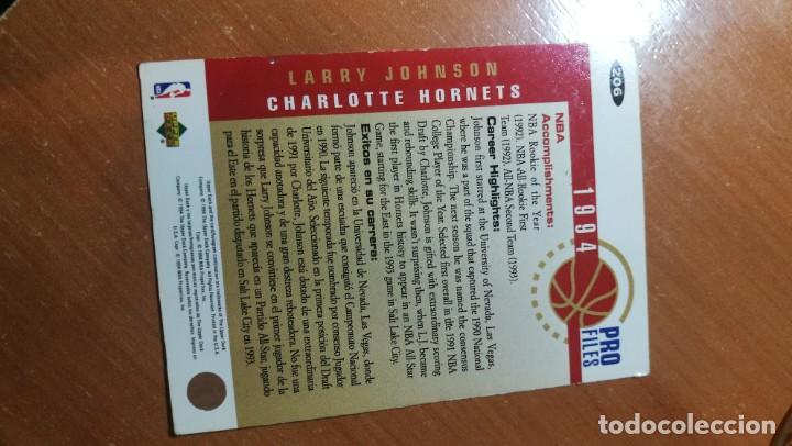 Coleccionismo cromos antiguos: CARD NBA 1994 1995 UPPER DECK N&ordm;206 - Foto 2