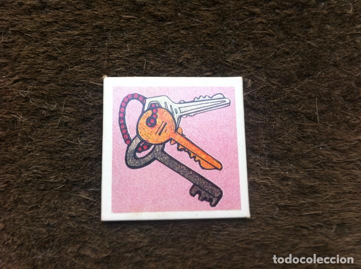 Collectable Antique Stickers: CROMO - CARTA EN CART&Oacute;N GRUESO. MEDIDAS: 4,5 X 4,5CM. LLAVES