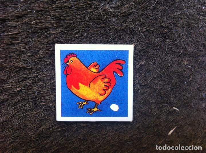Collectable Antique Stickers: CROMO - CARTA EN CART&Oacute;N GRUESO. MEDIDAS: 4,5 X 4,5CM. GALLINA