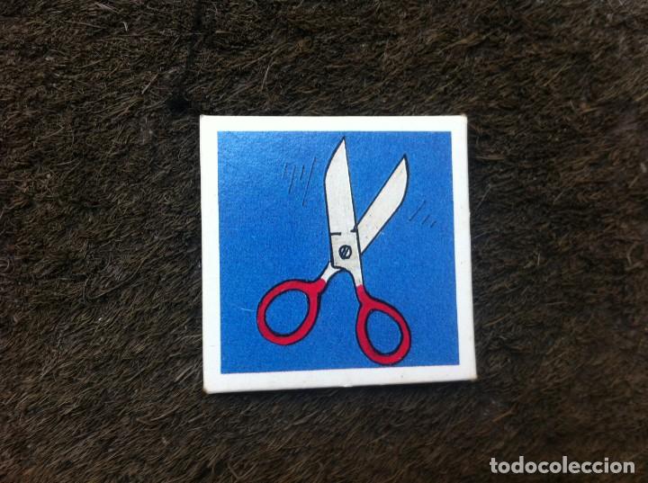 Sammeln alte Sammelbilder: CROMO - CARTA EN CART&Oacute;N GRUESO. MEDIDAS: 4,5 X 4,5CM. TIJERAS