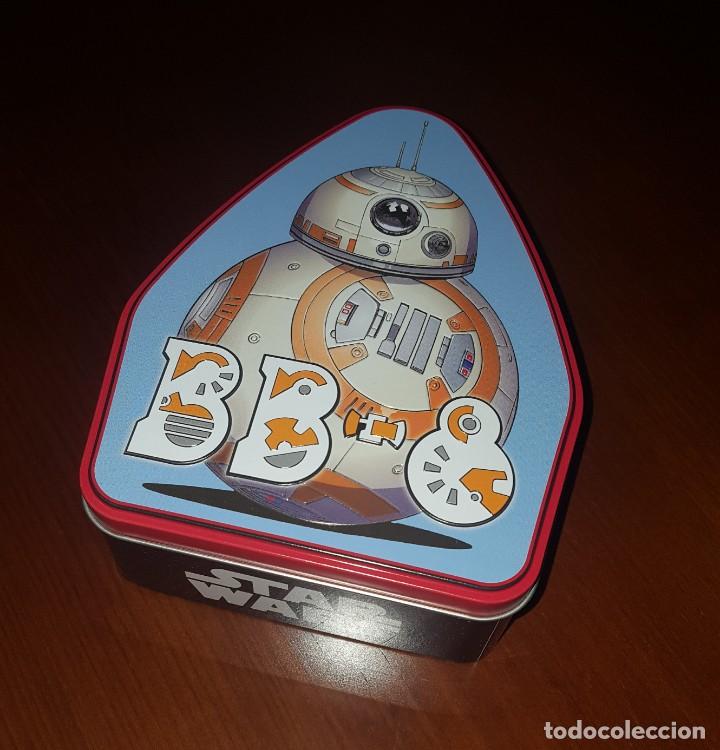 Coleccionismo Cromos antiguos: CAJA METALICA TOPPS STAR WARS THE RISE OF SKYWALKER + PARCHE POE DAMERON