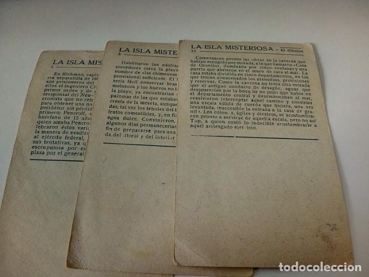Coleccionismo cromos antiguos: CROMOS (5) - LA ISLA MISTERIOSA. - Foto 4
