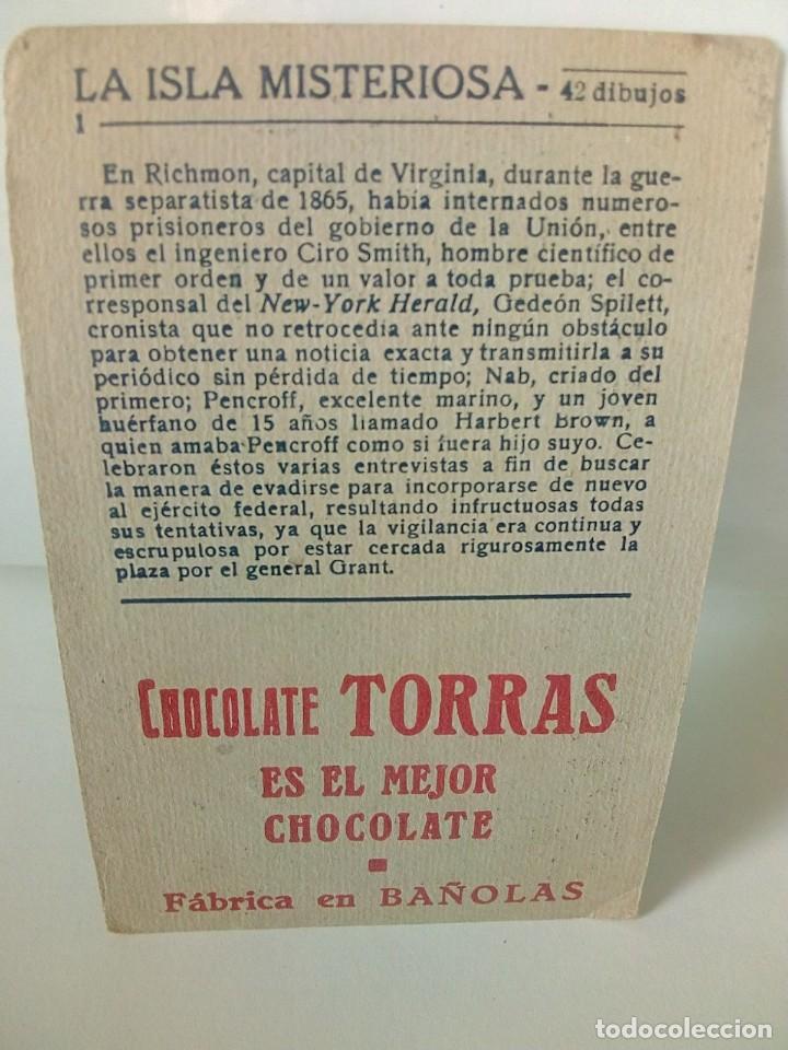 Coleccionismo cromos antiguos: CROMOS (5) - LA ISLA MISTERIOSA. - Foto 7
