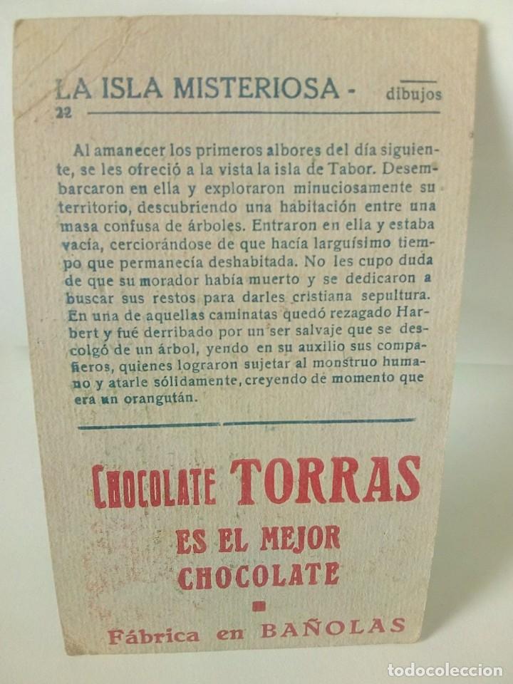 Coleccionismo cromos antiguos: CROMOS (5) - LA ISLA MISTERIOSA. - Foto 8