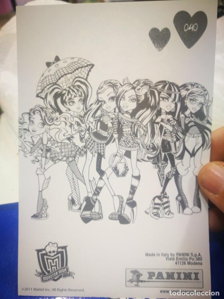 Coleccionismo cromos antiguos: Monster High N 40 PANINI - Foto 2