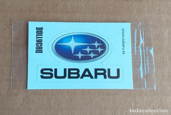 Coleccionismo Cromos antiguos: Cromo SUBARU Marca MAN&Iacute;A de Bollycao. Precintado.