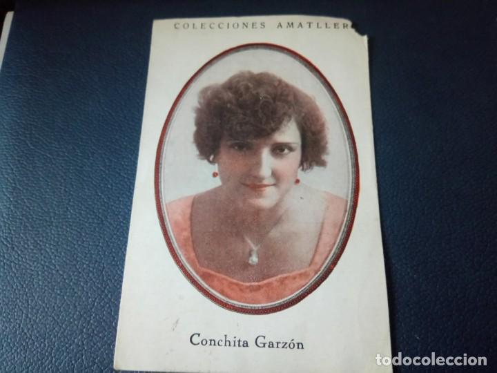 Coleccionismo cromos antiguos: ANTIGUO CROMO CHOCOLATES AMATLLER, CONCHITA GARZ&Oacute;N, CUPLETISTA