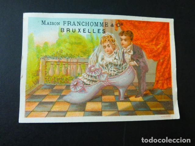 Colecionismo Cromos antigos: RECIEN CASADOS ANTIGUO CROMO SIGLO XIX
