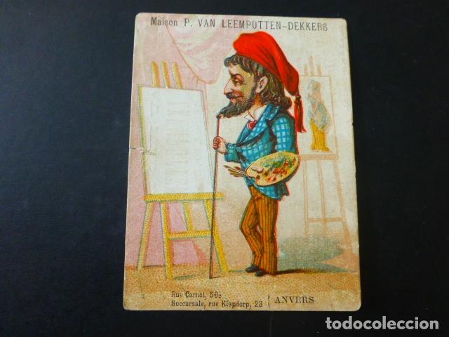 Colecionismo Cromos antigos: PINTOR ANTIGUO CROMO SIGLO XIX