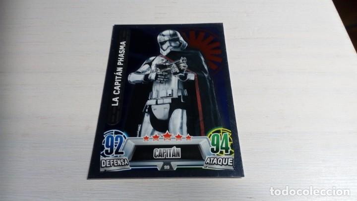 Coleccionismo Cromos antiguos: N&deg; 99 la capit&aacute;n phasma star wars topps force attax card carrefour