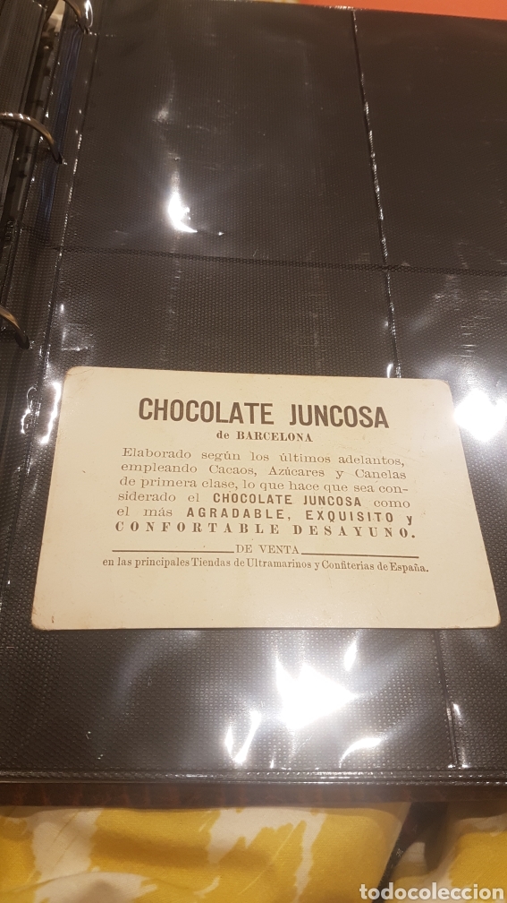 Coleccionismo cromos antiguos: Cromo chocolates juncosa - Foto 2