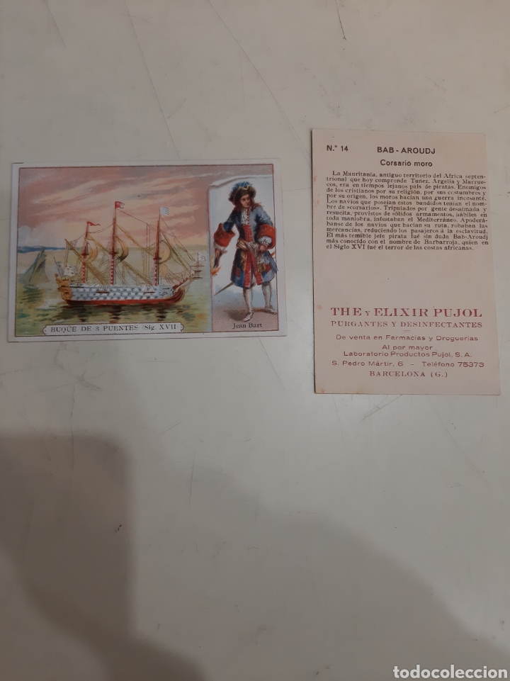 Coleccionismo cromos antiguos: Cromos The Elixir Pujol Barcelona n&uacute;mero 9 y 14 - Foto 1