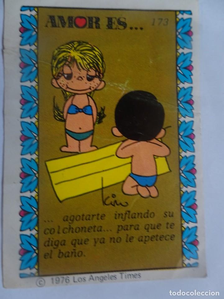 Collezionismo Figurine antiche: ANTIGUO CROMO -EL AMOR ES..-   1976, VER FOTOS