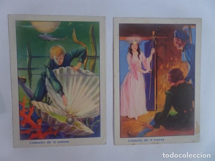 Collezionismo Figurine antiche: LOTE DE 2 CROMOS N&ordm; VII Y XI LA PERLA NEGRA , VER FOTOS