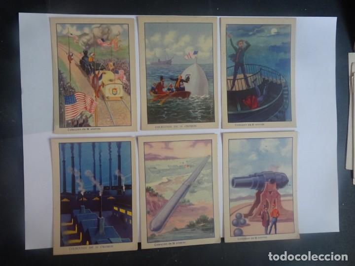 Collezionismo Figurine antiche: LOTE DE 6 CROMOS DE LA SERIE DE LA TIERRA A LA LUNA,  VER FOTOS