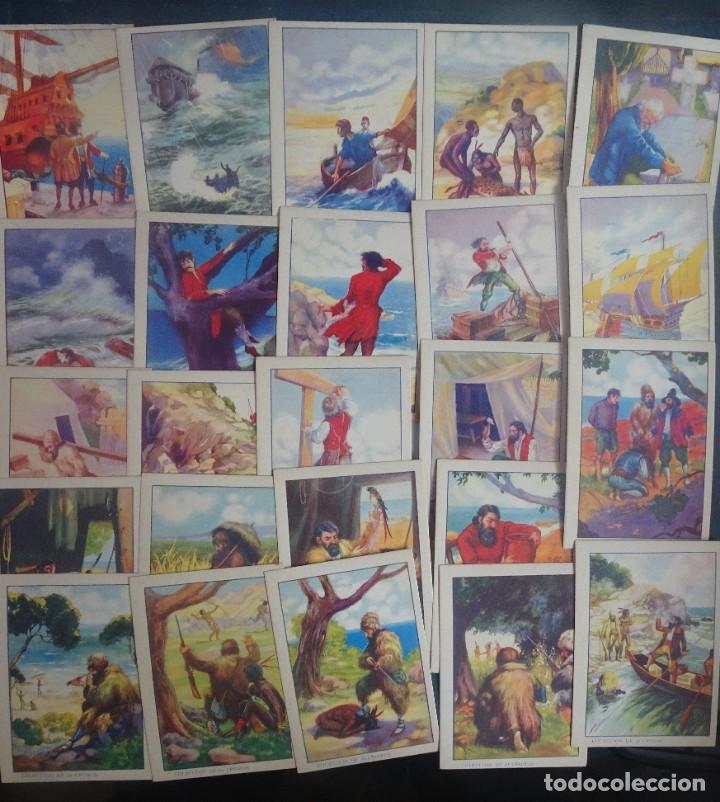 Sammeln alte Sammelbilder: LOTE DE CROMOS DE LA SERIE AVENTURAS DE ROBINSON, COLECCI&Oacute;N COMPLETA 24, VER FOTOS