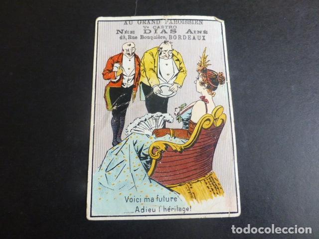 Coleccionismo cromos antiguos: ESCENA COMICA CROMO SIGLO XIX - Foto 1